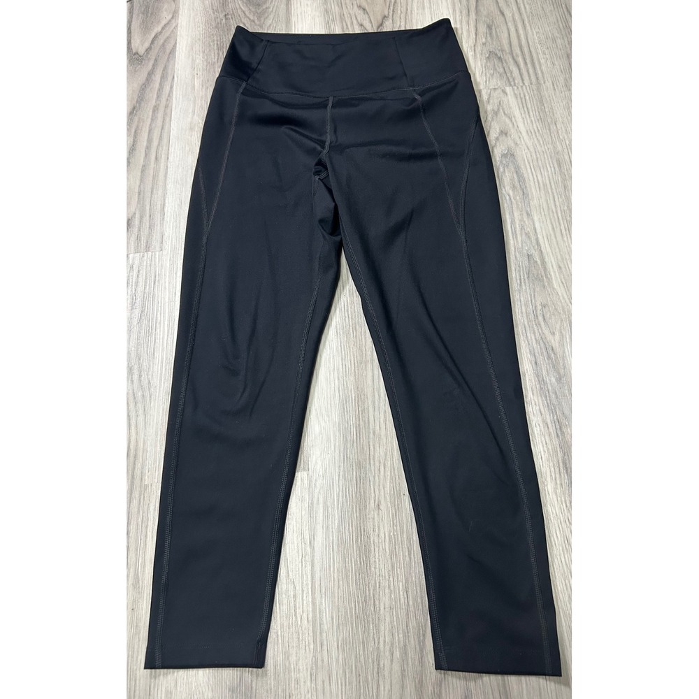 Girlfriend Collective Womens Compressive High Rise Leggings quiet luxury M Black